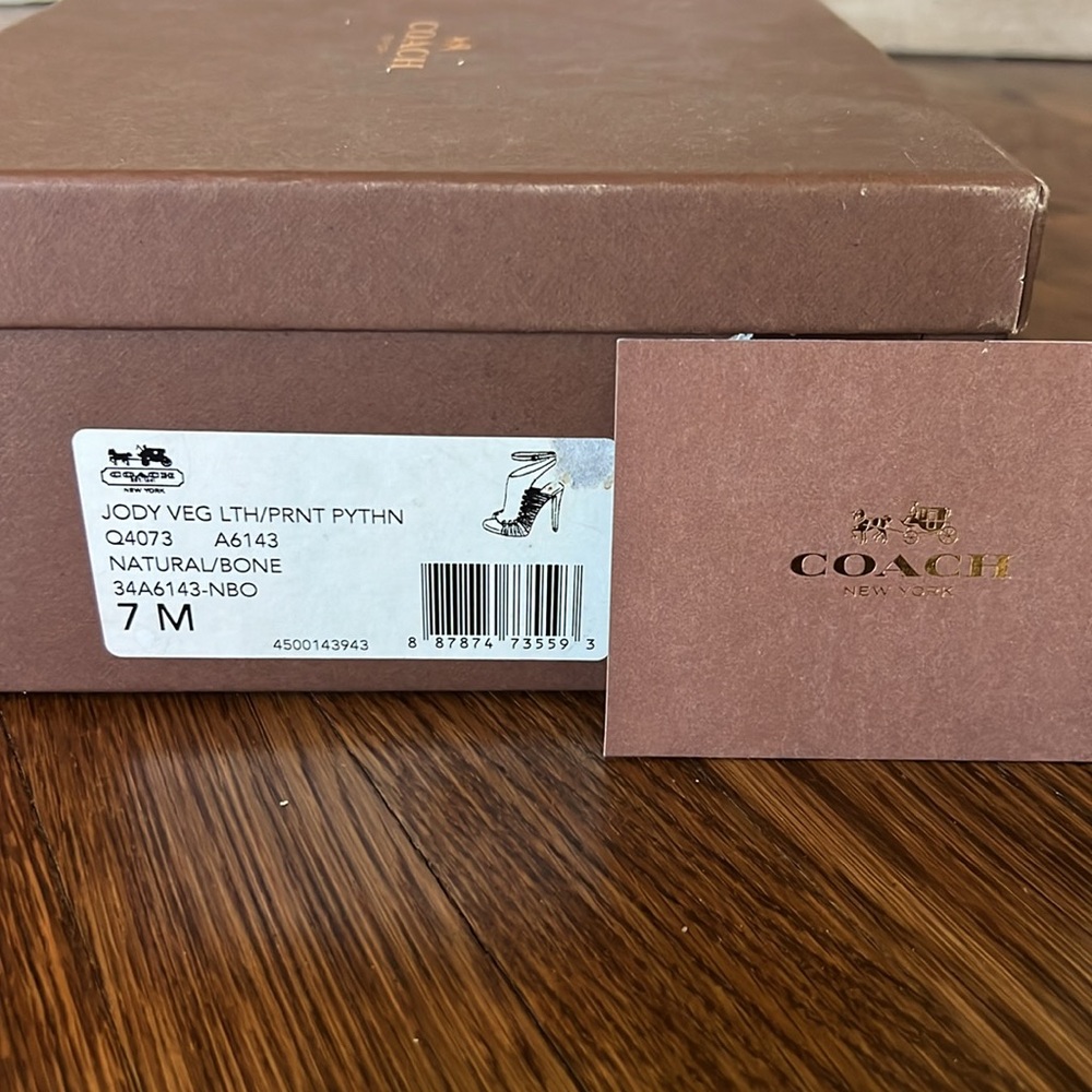 Coach Jody Python Print Stilettos - image 5